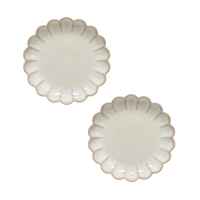 Marrakesh Salad Plates, Set of 2 - Sable Blanc